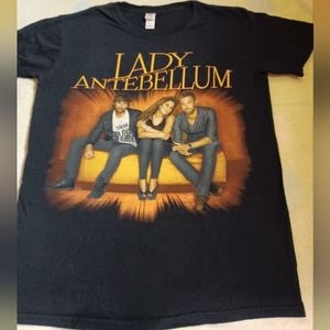 Lady Antebellum 2010 Concert Tour Tee Shirts Women's Size Small